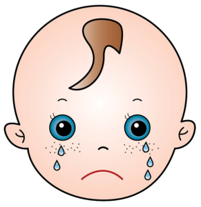 Плачещо бебе, картинка