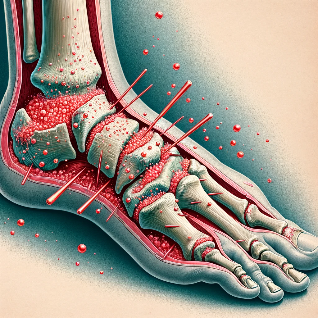 Подагра: Битка с невидим враг в ставите 4 подагра, уратни кристали, пикочна киселина, остър ставен синдром, болка, оток на стави, зачервяване на стави, септичен артрит
